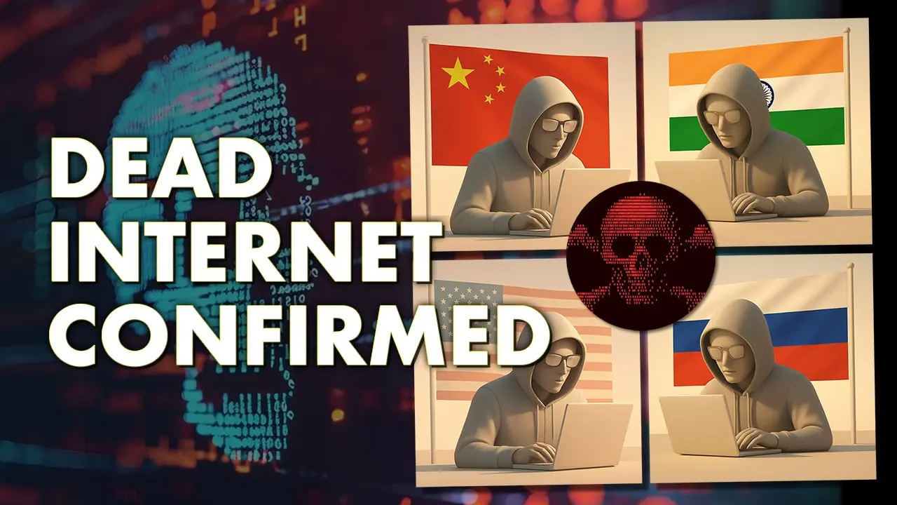 Cover image for Dead Internet Confirmed: It's agents, trolls and clankers all the way down