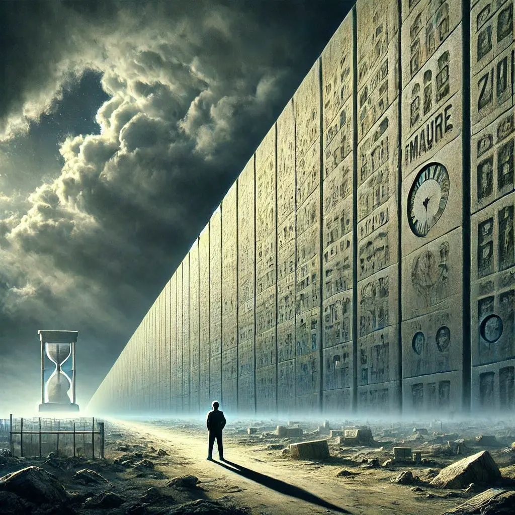 Cover image for At the time-wall of disillusionment