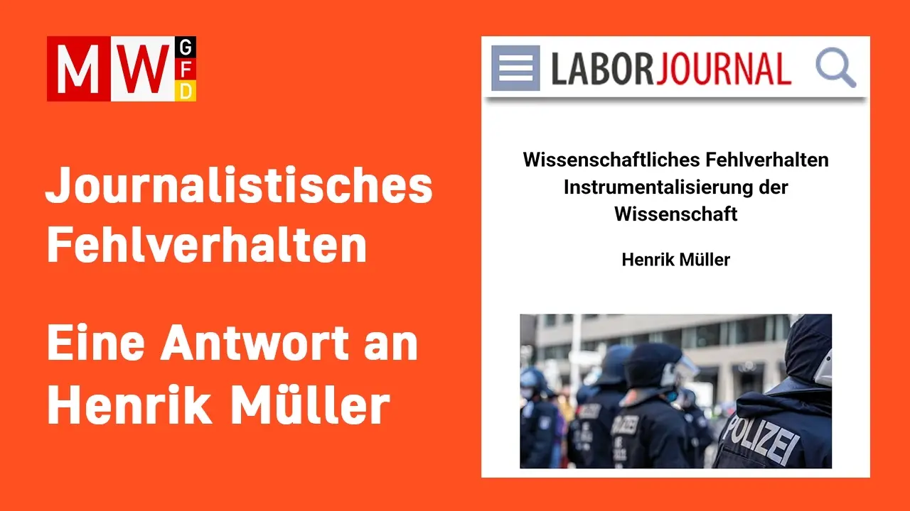 Cover image for Journalistisches Fehlverhalten: eine Antwort an Henrik Müller vom „Laborjournal“ - MWGFD