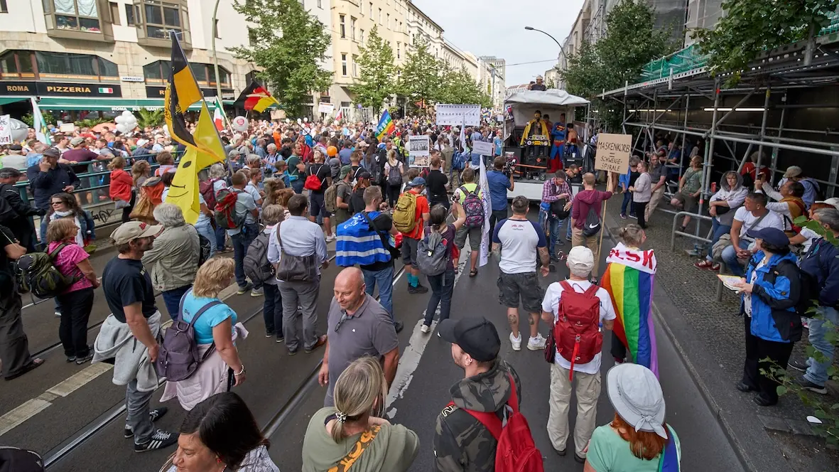 Friedrichstraße in Berlin, 29. August 2020 (Foto: Christian Günther) 1.00