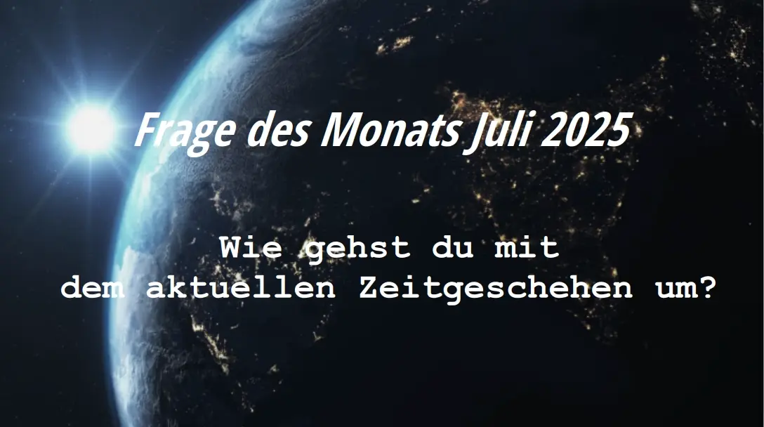 Cover image for Wie gehst du  mit dem Zeitgeschehen um?
