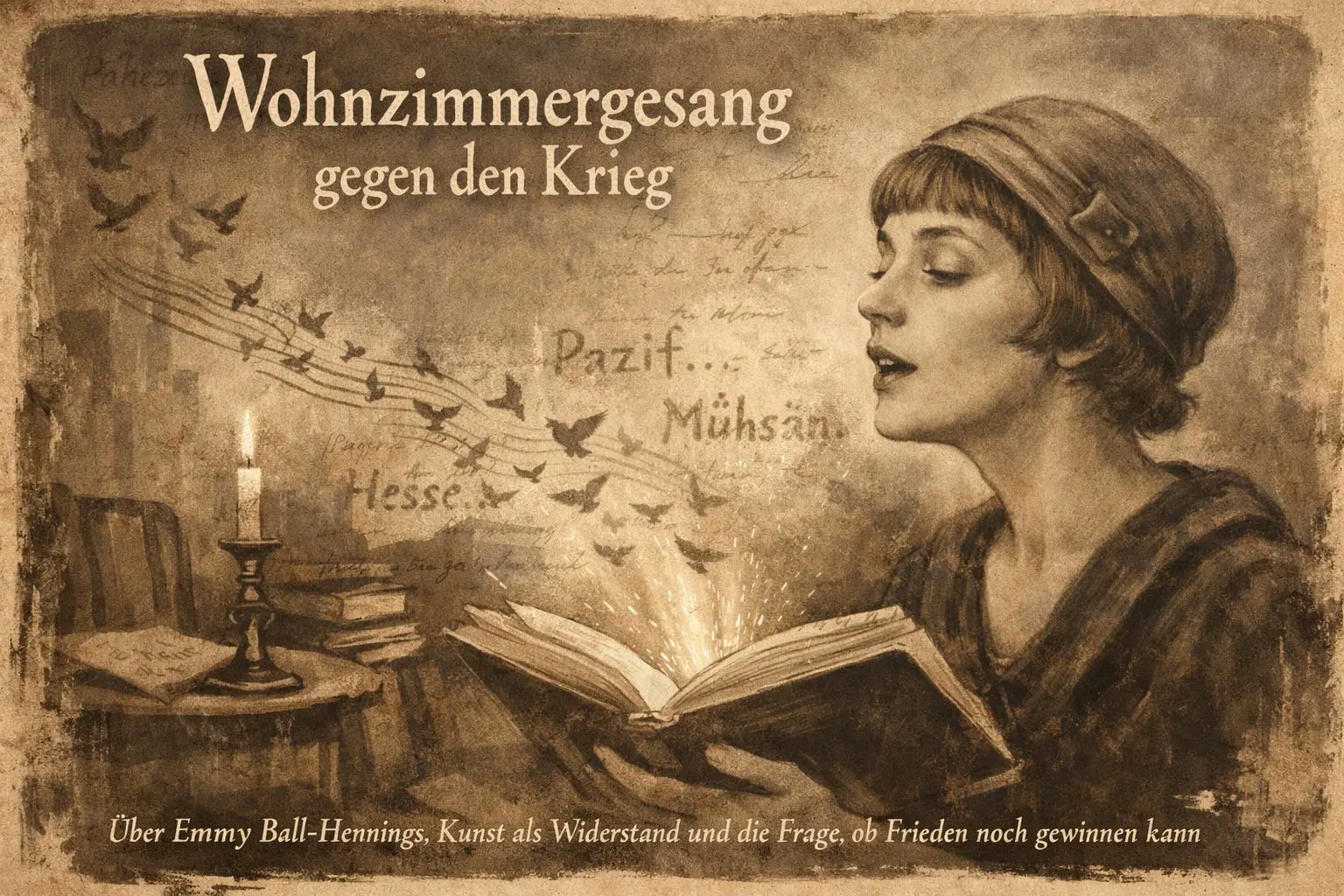 Cover image for Zeitreise in den Frieden zu Emmy Ball-Hennings - radio-berliner-morgenroete.de