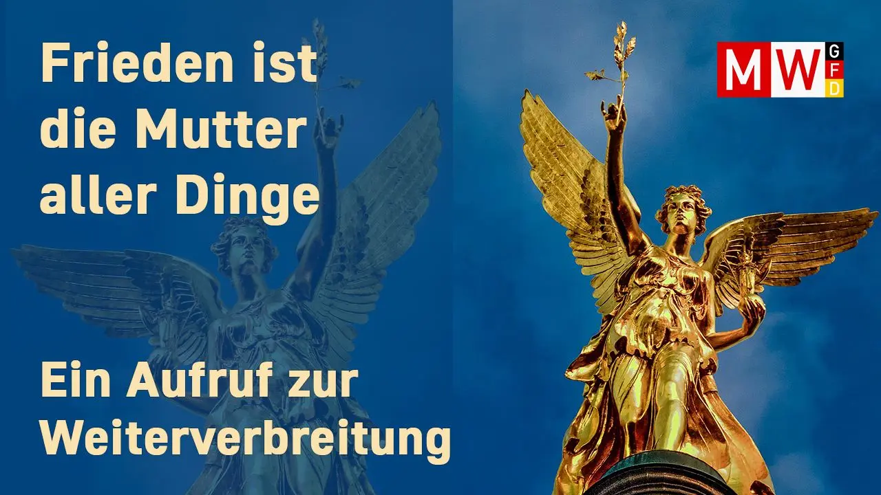 Cover image for Frieden wahren, Frieden schaffen: dringender Aufruf an die Regierung - MWGFD