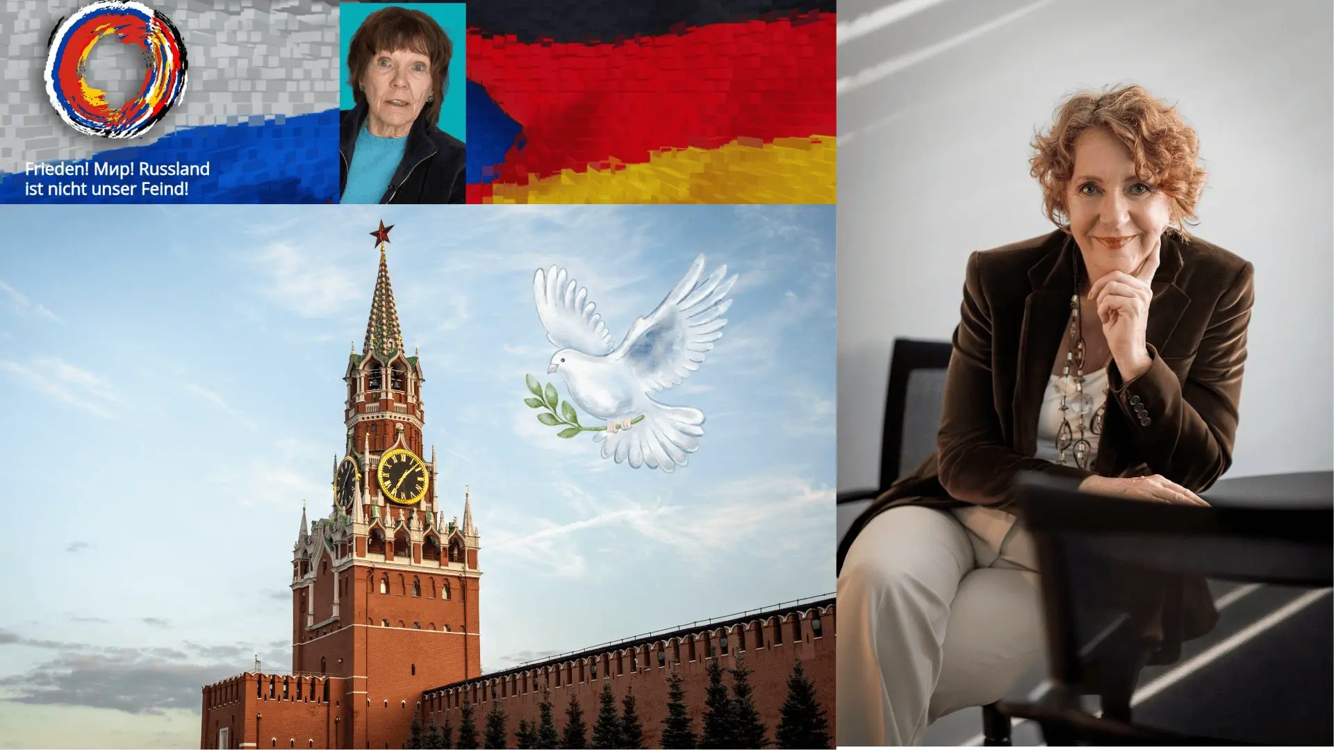 Cover image for Friedenspodcast – Guérot in Moskau - radio-berliner-morgenroete.de