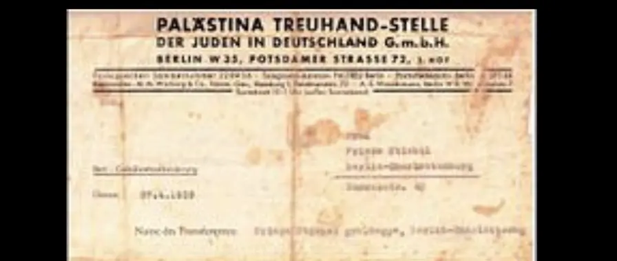 Cover image for Ha’avara-Abkommen